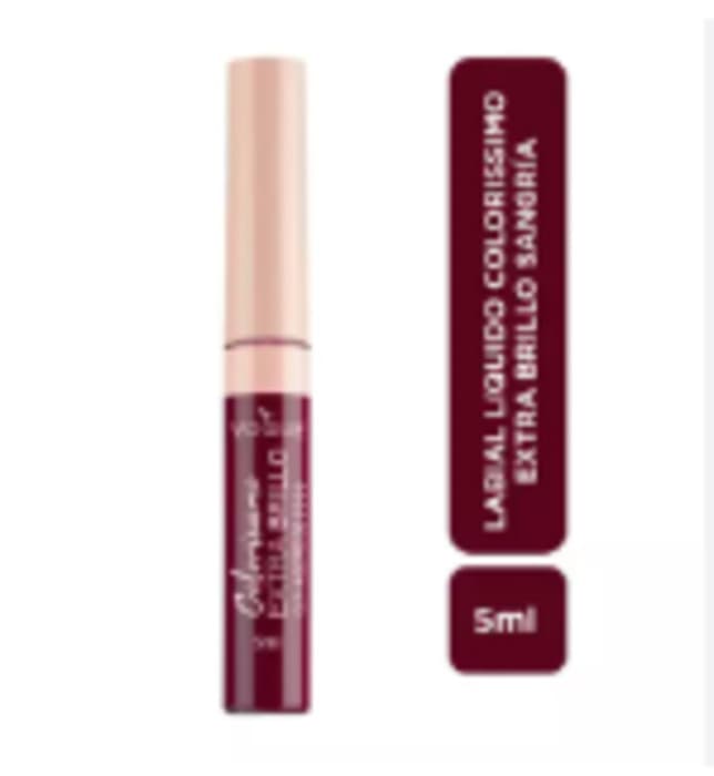 Gloss Labial Vogue Colorissimo Extra Brillo Sangria com Óleo de Coco 5ml
