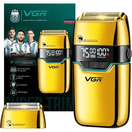 Barbeador Voyager V-350 USB Recarregável Dourado