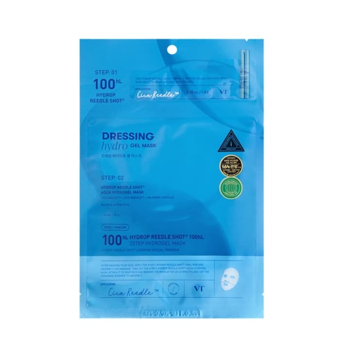 Máscara Facial Vt Cosmetics HydroP Reedle Shot 100HL 2Step Hydrogel