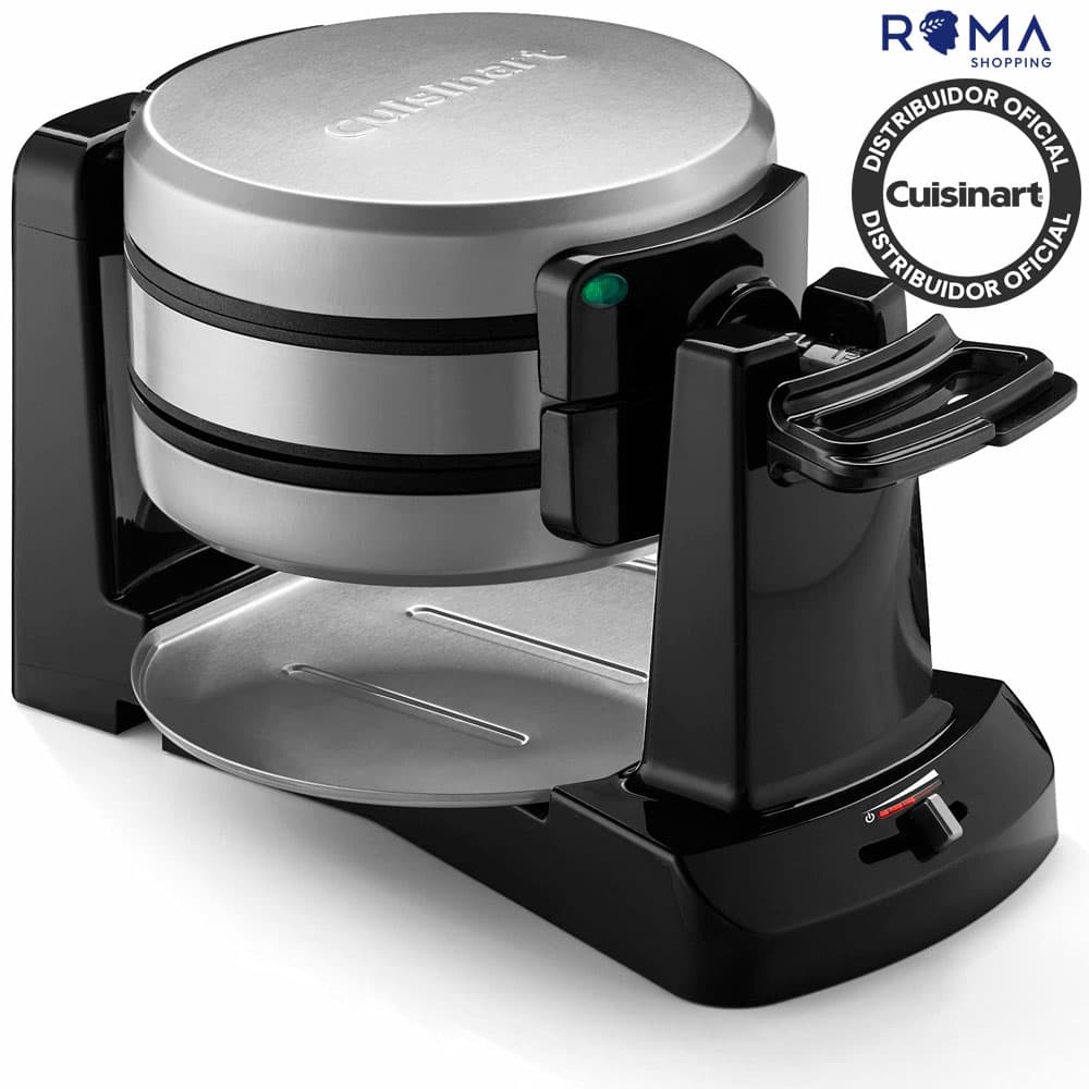 Wafleira Belga Duplo Cuisinart Waf-F40NAS Giratória 1400W Inoxidável 110V