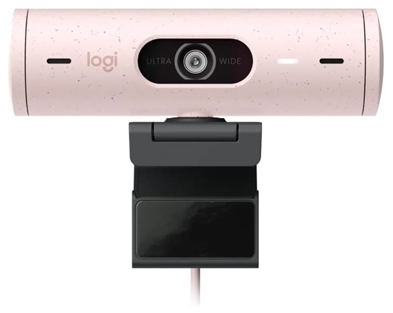 Webcam Logitech Brio 500 Full HD 1080P com HDR Rosa