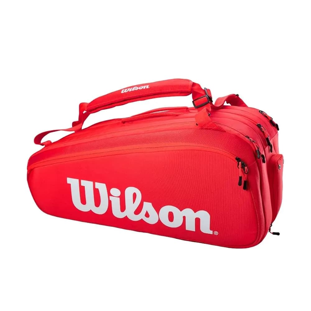Bolsa para Raquete Wilson Super Tour 6 Pack Wr8036801001 Vermelho