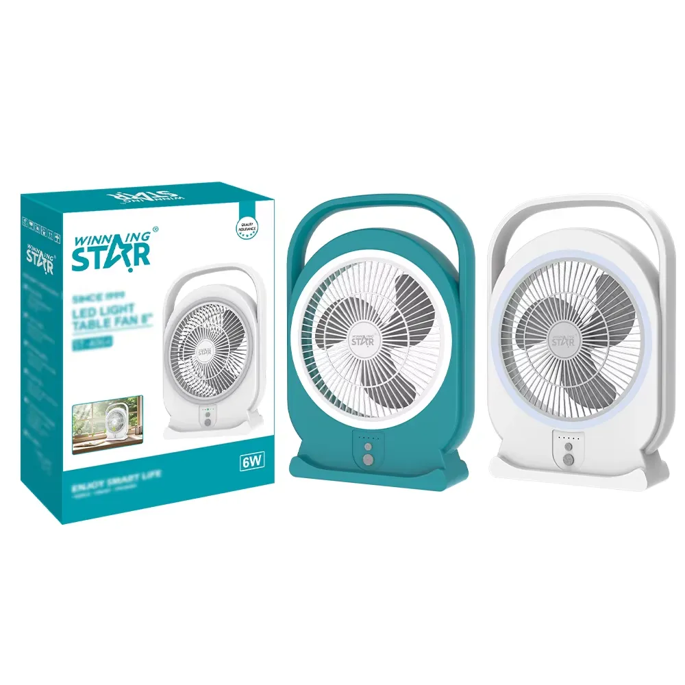 Ventilador Portátil Recarregável Bivolt 8'' Winning Star St-4064