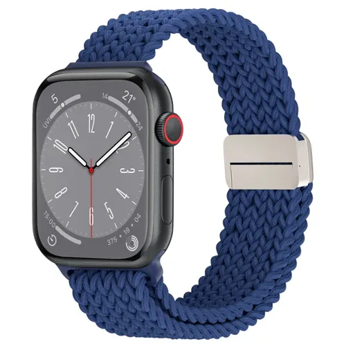 Pulseira Wiwu Braid Magnetic para Smartwatch 42/44/45/49Mm Azul