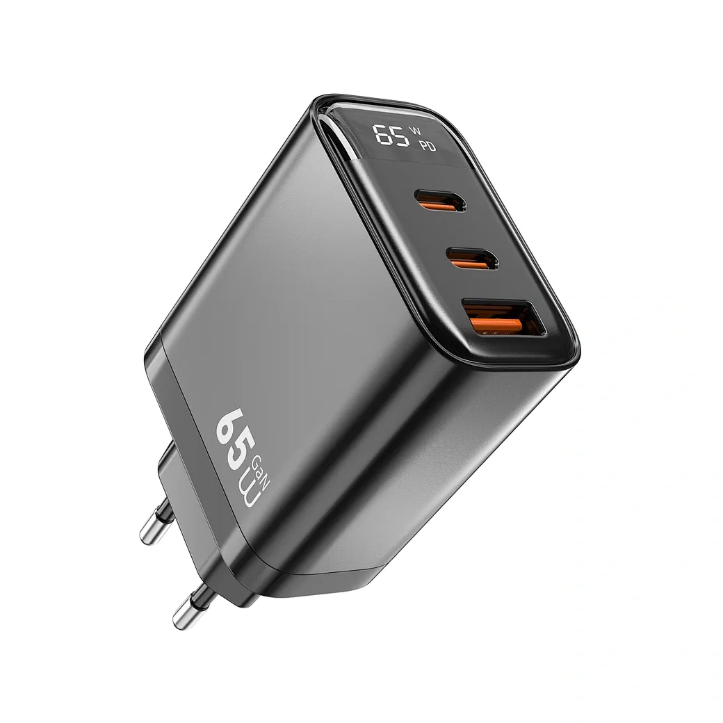 Carregador Wiwu Wi-G012 Firefly USB-A/USBC 65W Preto