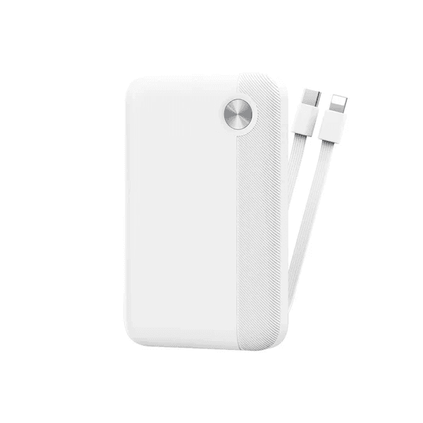 Carregador Power Bank Wiwu Wi-P060 W26 Branco com Cabo USB-C para Lightning