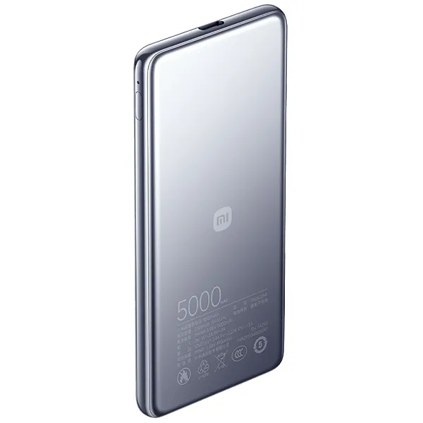 Power Bank Xiaomi Slim 5000mAh Cinza Espacial