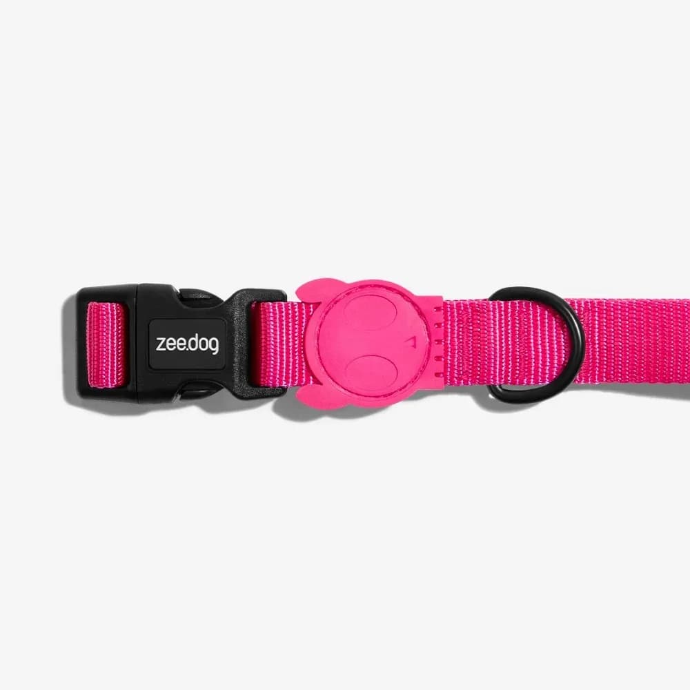 Zeedog Collar P/perro Solids Pink LED Medium