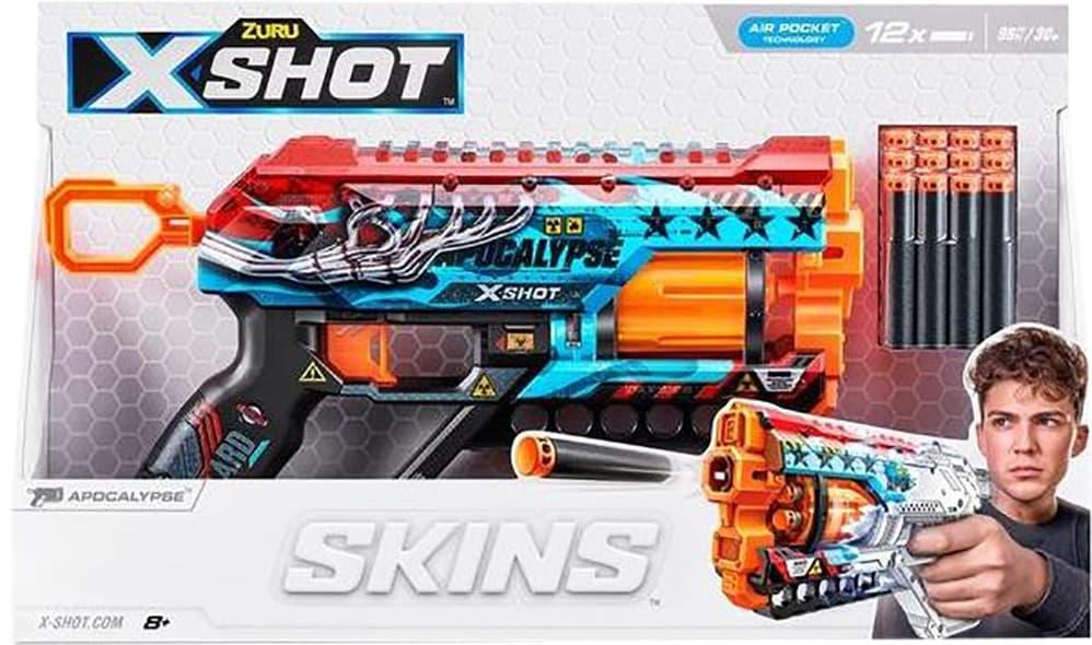Kit 12 Refis X-Shot Skins Apocalypse Zuru