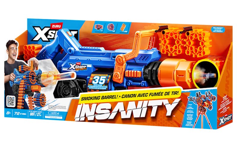 Brinquedo Zuru X-Shot Insanity Smoking Barrel